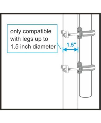 Upperbounce Trampoline Enclosure Set to fit 10' Round Frames, for 2 or 4 W-Shaped Legs -Set Includes: Net, Poles and Hardware Only
