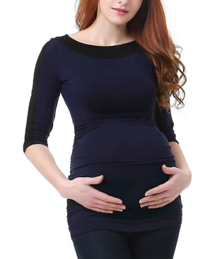 image of Kimi + Kai Isabel Colorblock Maternity Top