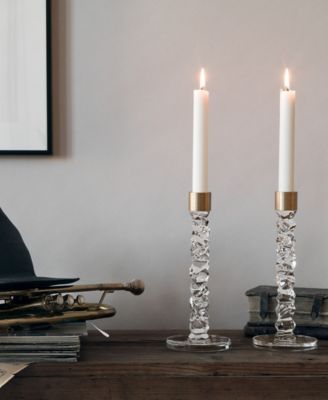 Carat Brass Medium Candlestick Pair