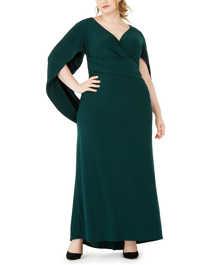 Betsy Adam Plus Size Capelet Gown Macy s