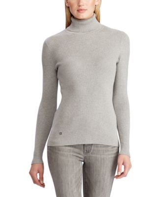 fitted ribbed turtleneck
