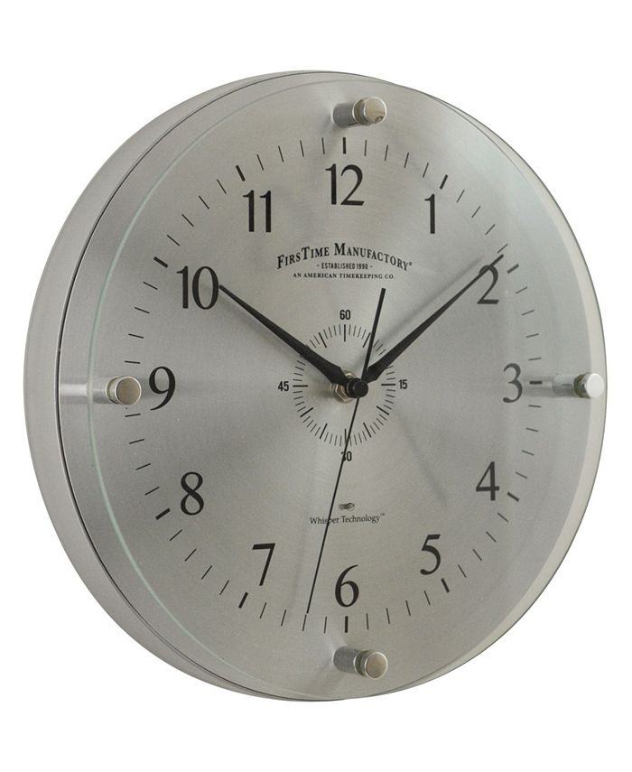 FIRSTIME & CO Steel Whisper Wall Clock Macy's