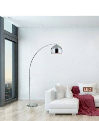 Alrigo 80" LED Arched Floor Lamp with Dimmer