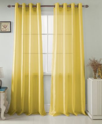 Nancy Faux Silk Grommet Curtain Panel 54" x 84"