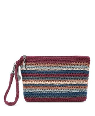 the sak sayulita crochet wristlet