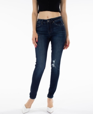 image of Kancan Mid Rise Super Skinny Jeans
