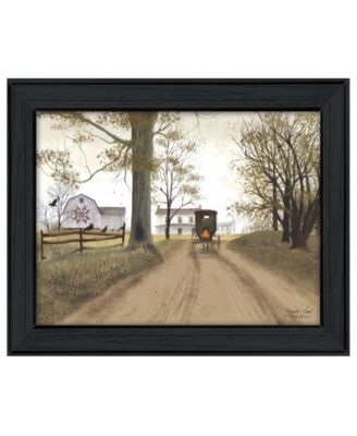 Headin' Home By Billy Jacobs, Printed Wall Art, Ready to hang, Black Frame, 27" x 21"