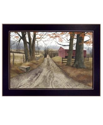 The Road Home By Billy Jacobs, Printed Wall Art, Ready to hang, Black Frame, 14" x 10"