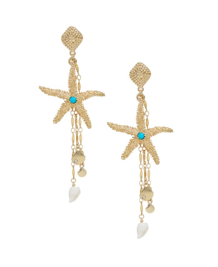 ETTIKA Starfish Seeker Drop Earrings