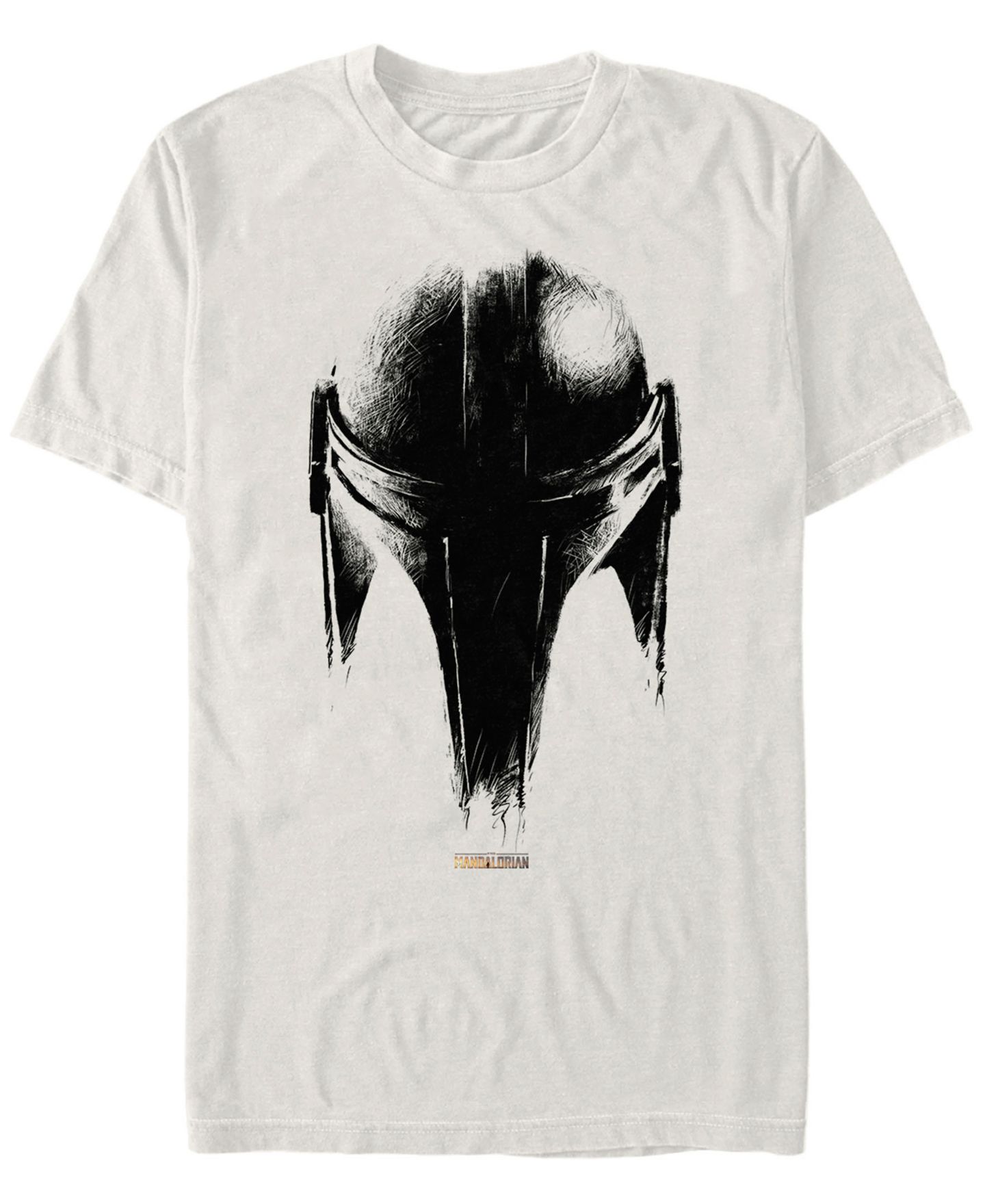 Мужская футболка Fifth Sun Star Wars Mandalorian Helmet Sketch, цвет: Натуральный — фото 1