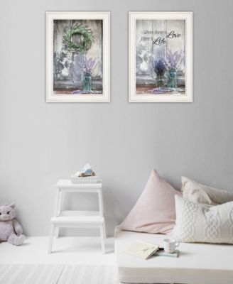 Where There is Love 2-Piece Vignette by Lori Deiter, White Frame, 15" x 21"