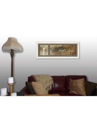 Trendy Décor 4U Walk in the Light by Robin-Lee Vieira, Ready to hang Framed Print, White Frame, 39" x 15"