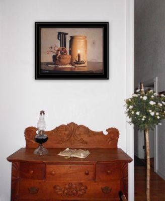 Bittersweet Basket by Susie Boyer, Ready to hang Framed Print, Black Frame, 19" x 15"