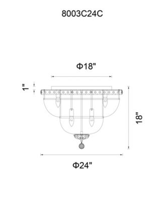 Stefania 9 Light Flush Mount