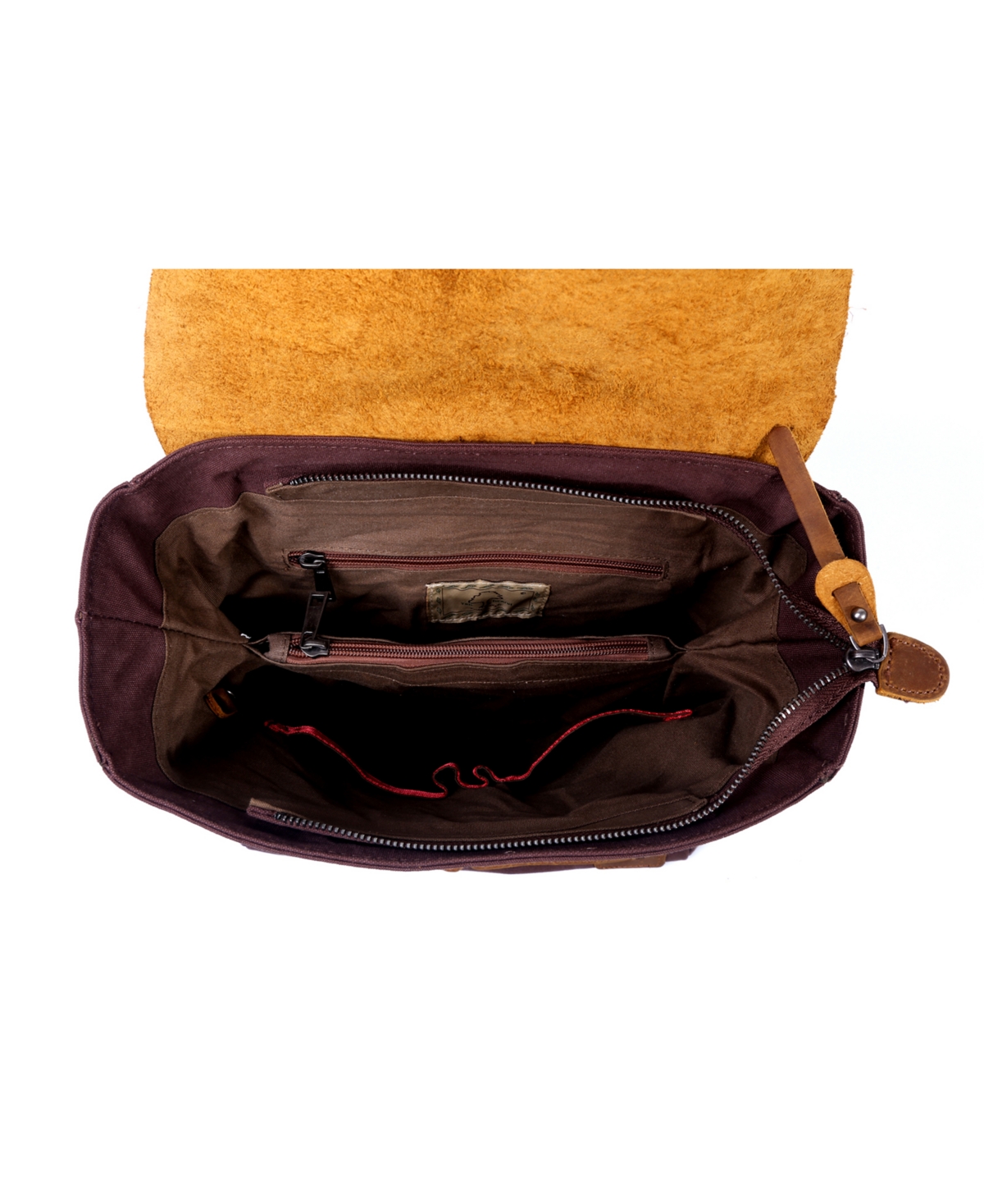 Tsd Brand Cooper Convertible Canvas Backpack In Brown