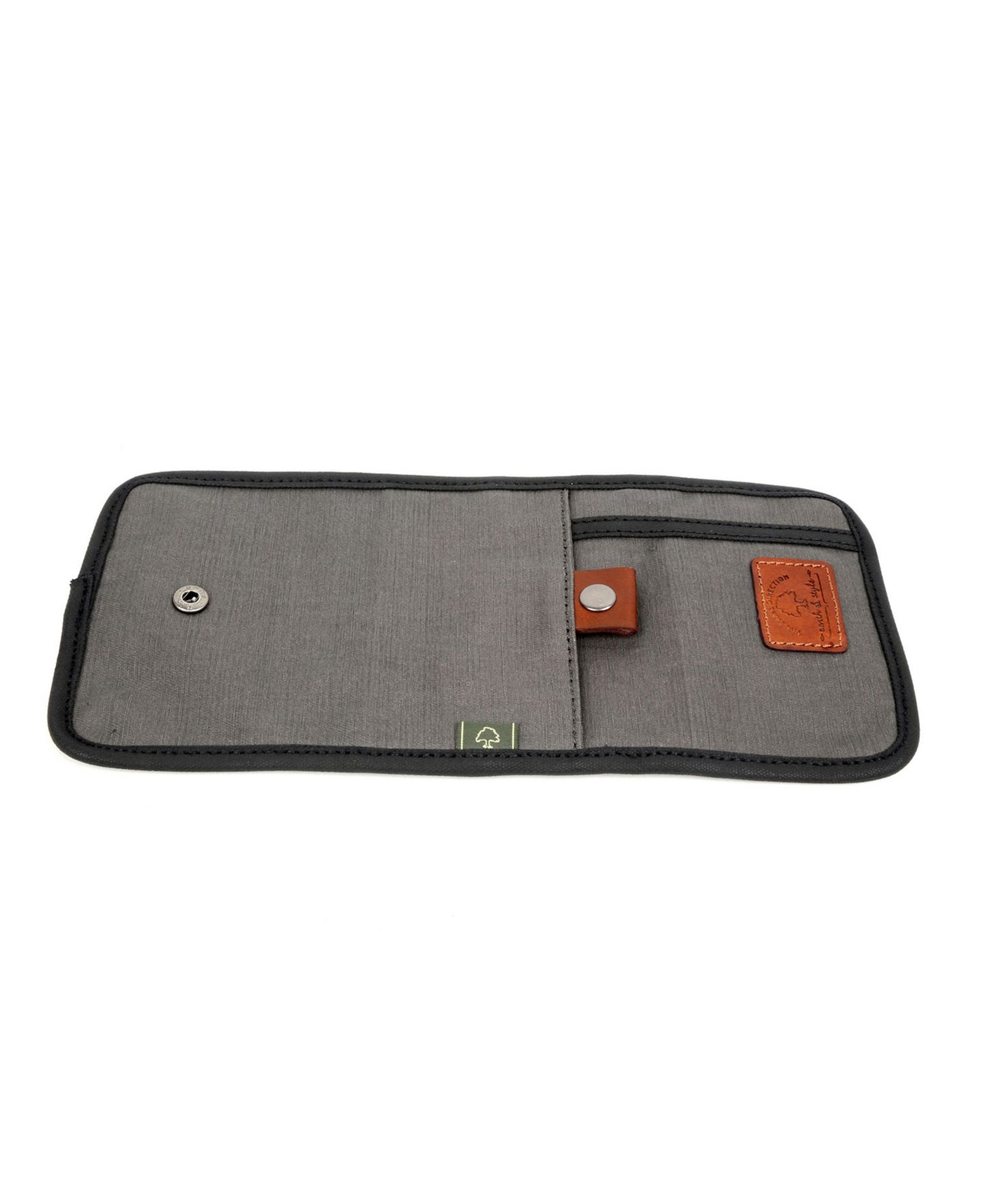 Женский кошелёк TSD BRAND Urban Light Coated Canvas Wallet, цвет: Серый — фото 3