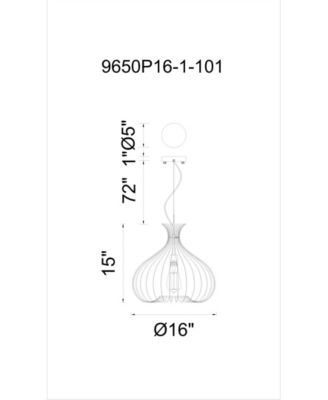 Darleen 1 Light Chandelier