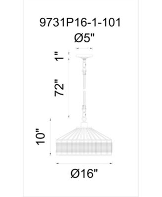 Padma 1 Light Chandelier