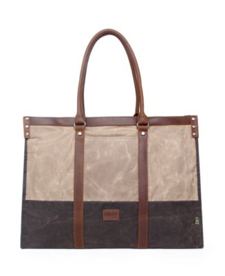 TSD BRAND Stone Creek Waxed Canvas Tote Bag - Macy's