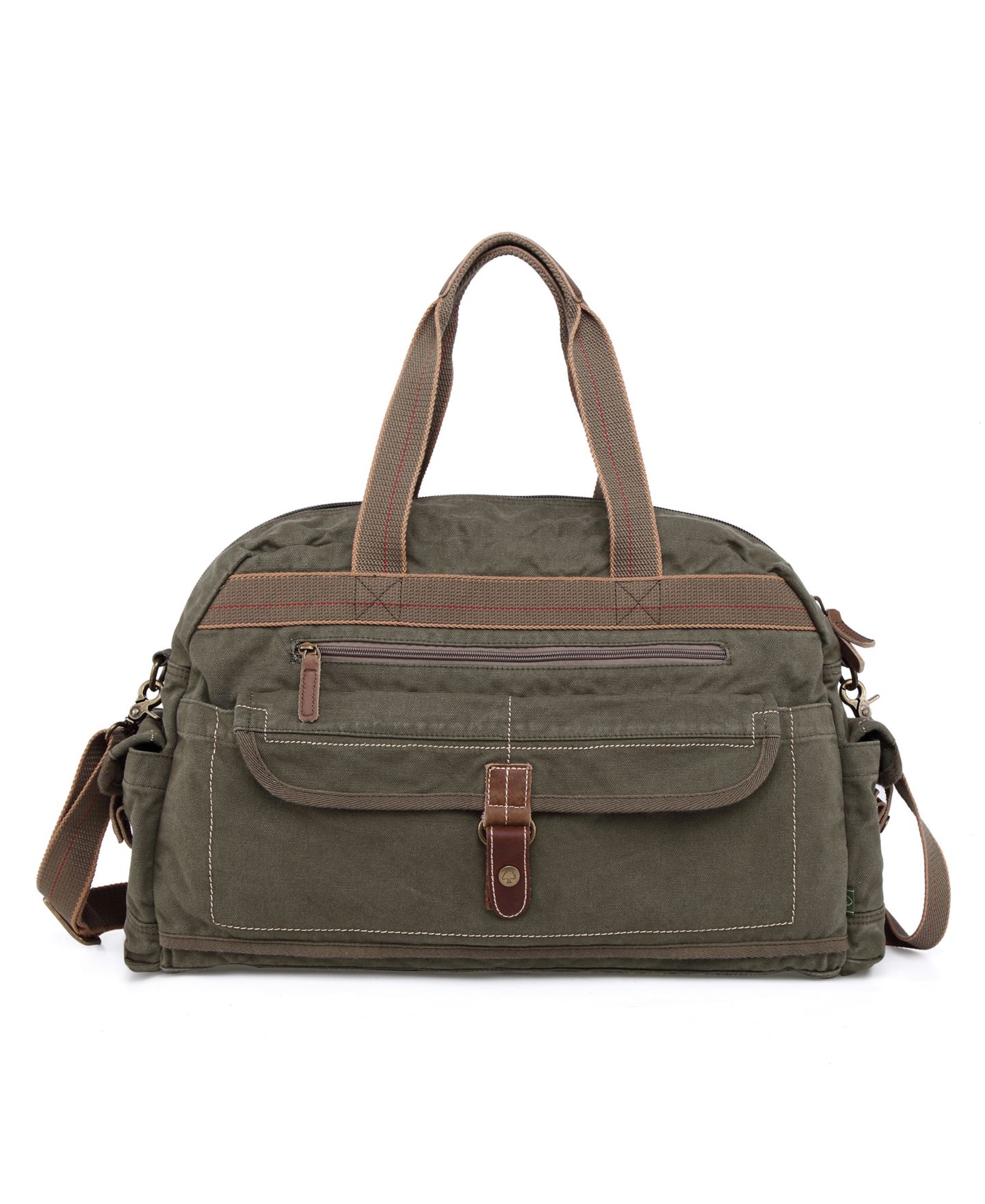 Женская сумка TSD BRAND Atona Canvas Weekender, цвет: Серый — фото 8