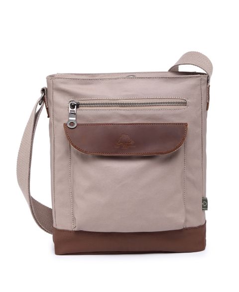 Женская сумка TSD BRAND Urban Light Canvas Crossbody Handbag, цвет: Бежевый