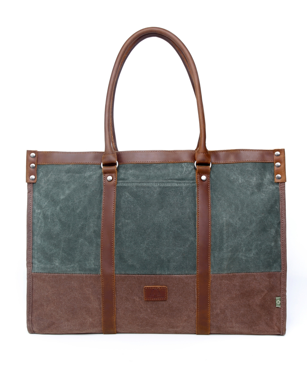 Stone Creek Waxed Canvas Tote Bag - Teal