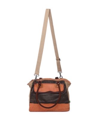 Tapa Canvas Satchel Bag