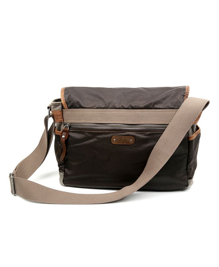 TSD BRAND Tapa Canvas Messenger Bag & Reviews - Handbags & Accessories ...
