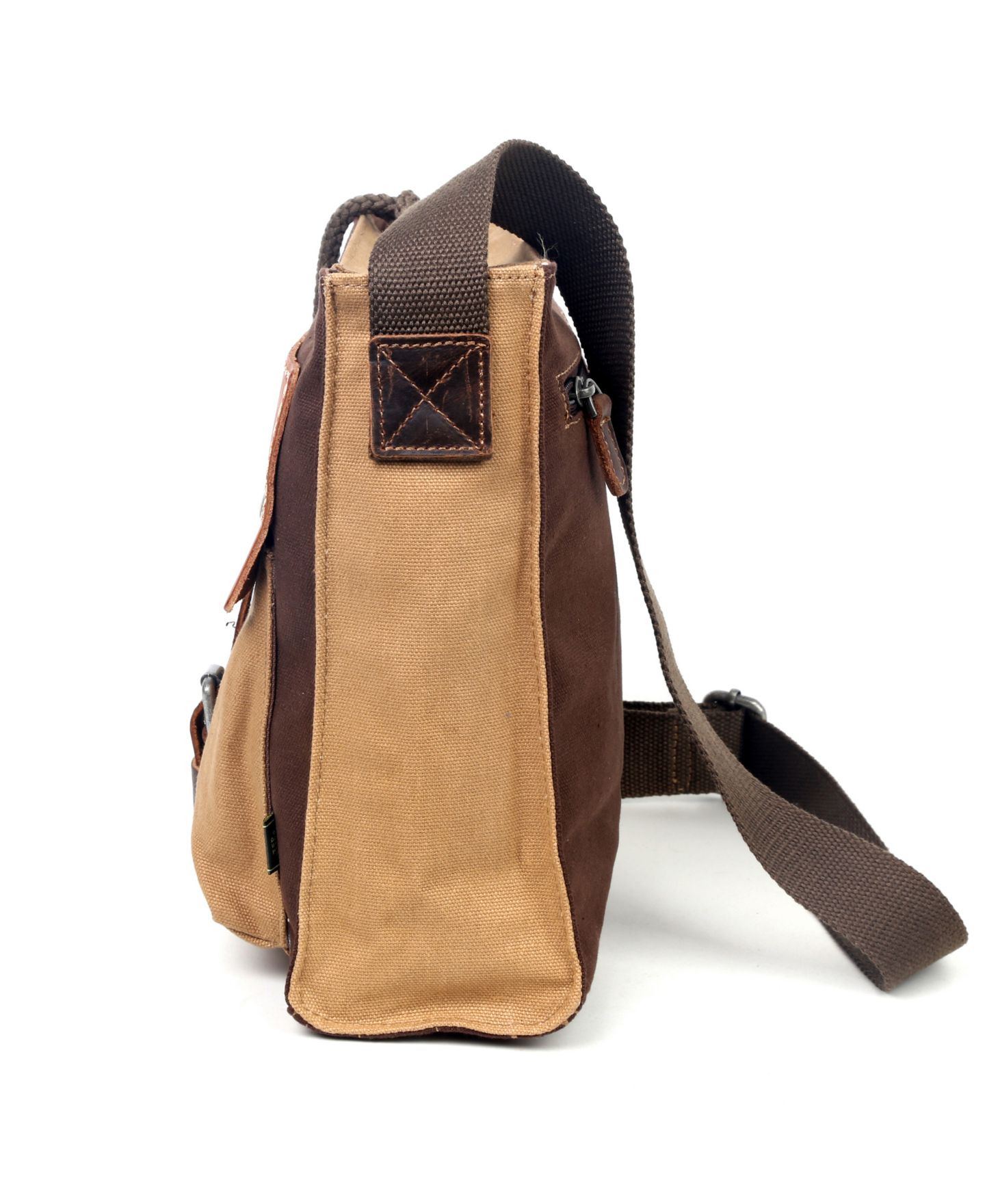 Женская сумка TSD BRAND Hidden Woods Canvas Crossbody, цвет: Хаки — фото 5