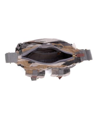 Camo Canvas Messenger Bag