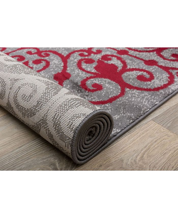 Main Street Rugs Home Alba Alb303 Red Area Rug Collection Macy's