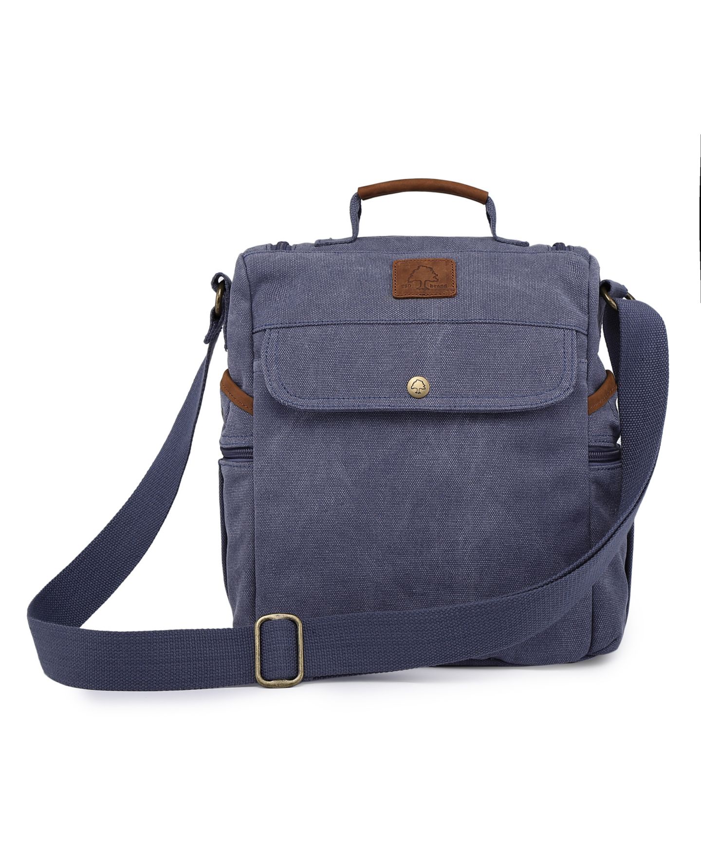 Женская сумка TSD BRAND Atona Traveler Canvas Crossbody, цвет: Синий — фото 4