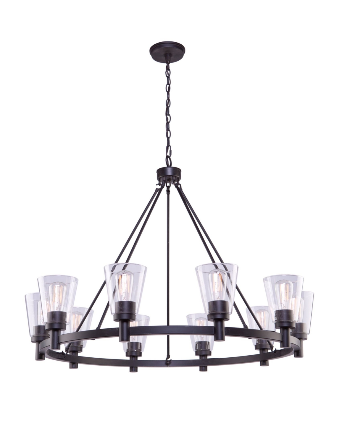 Artcraft Lighting Clarence Chandelier In Bronze