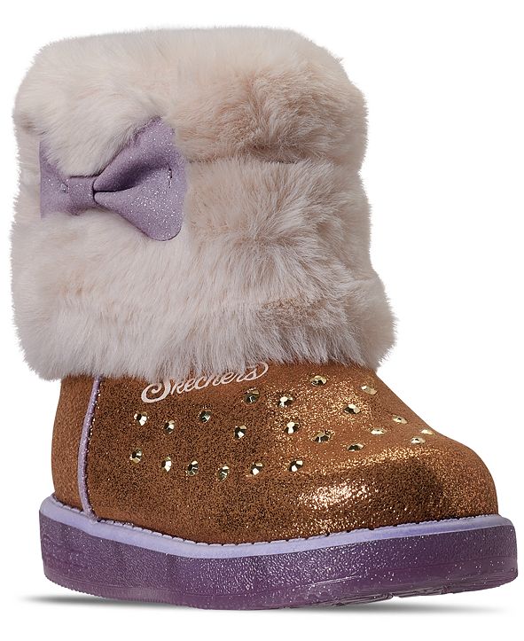 Skechers Toddler Girls Twinkle Toes Glitzy Glam Sparkle Sweet Boots