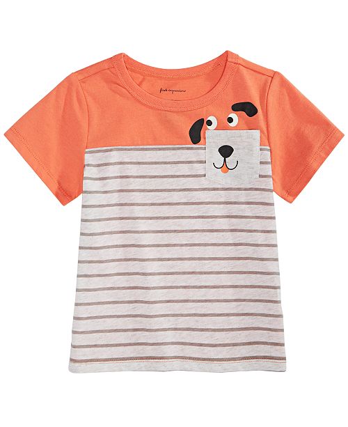 Baby Boys Dog Print Pocket T Shirt Created For Macy S