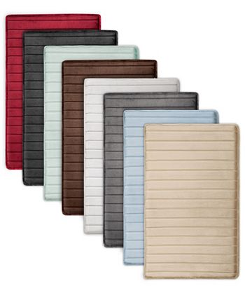 Microdry - MICRODRY&reg; Charcoal-Infused 21" x 34" Memory Foam Bath Mat with GripTex&reg; Base