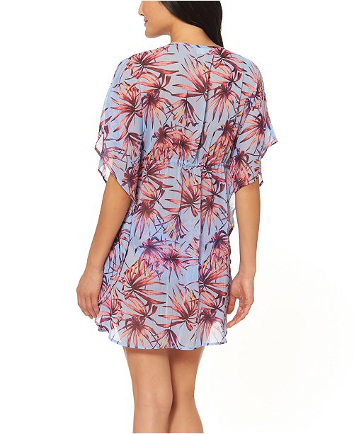 Jessica Simpson Palmy Days Printed Caftan Swim Cover Up Reviews