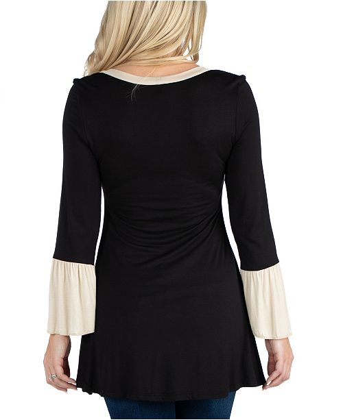 high low bell sleeve