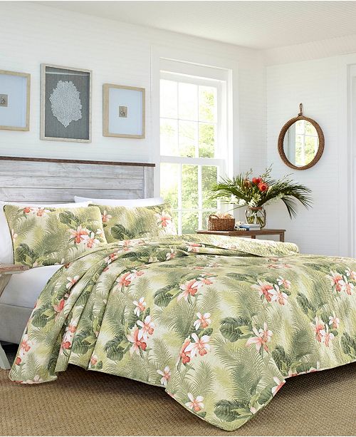 Tommy Bahama Home Tommy Bahama Tropical Orchid Full Queen Quilt