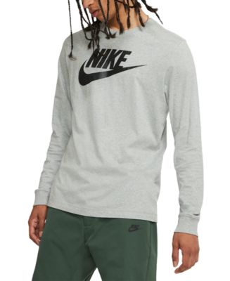 Nike Men's Sportswear Long-Sleeve Logo T-Shirt & Reviews - T-Shirts ...