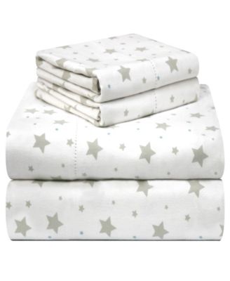 Whimsical Printed Flannel Sheet Set, Twin XL