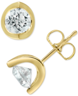 image of Diamond Stud Earrings (1-3/8 ct. t.w.) in 14k White, Yellow or Rose Gold