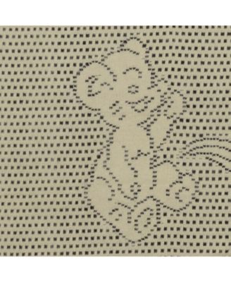 Southampton Home Lace Weave Teddy Bear Baby Blanket