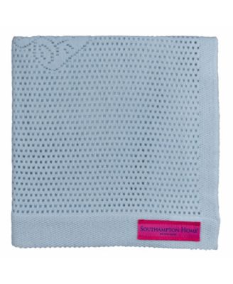 Southampton Home Lace Weave Teddy Bear Baby Blanket