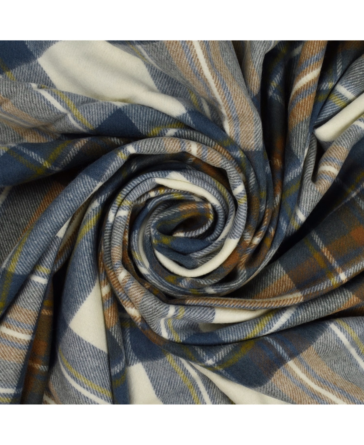 Prince of Scots Highland Tartan Tweed Merino Wool Throw, 55