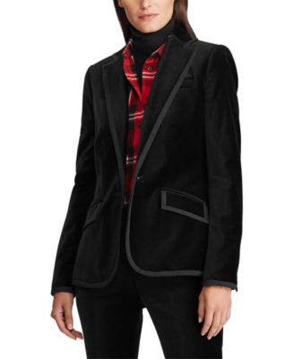 ralph lauren velvet blazer