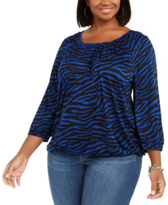 michael kors plus size tops macy's