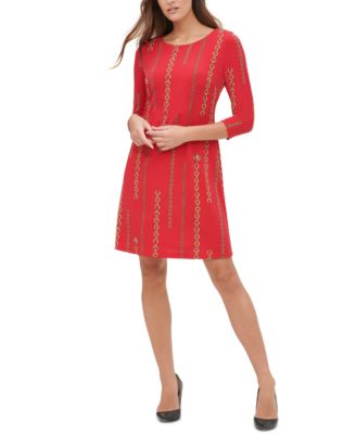 Tommy Hilfiger - Chain-Print Jersey Dress