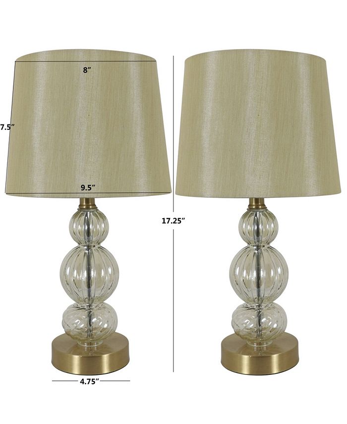 Jimco Lamp & Manufacturing Co Decor Therapy Joan Table Lamps with USB Ports Set of 2 Macy's