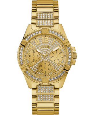 GUESS Unisex Gold-Tone Stainless Steel Bracelet Watch 40mm - Macy's